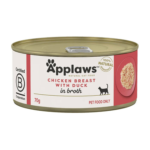 Applaws Chicken Breast with Duck in Broth Adult Wet Cat Food