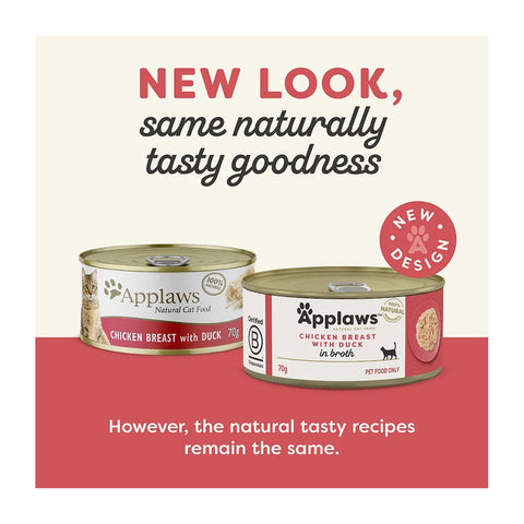 Applaws Chicken Breast with Duck in Broth Adult Wet Cat Food