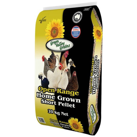 Green Valley Grains Open Range Home Grown Short Pellet 20kg