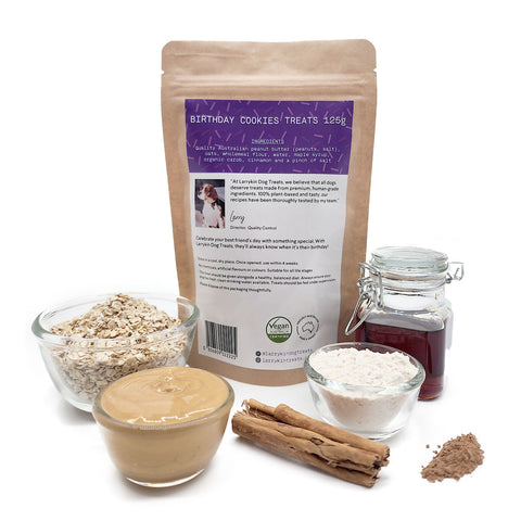 Larrykin Biscuits Birthday Cookies Dog Treats 125g