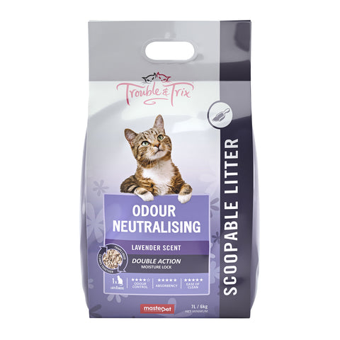 Trouble & Trix Odour Neutralising Lavender Cat Litter 7L/6kg