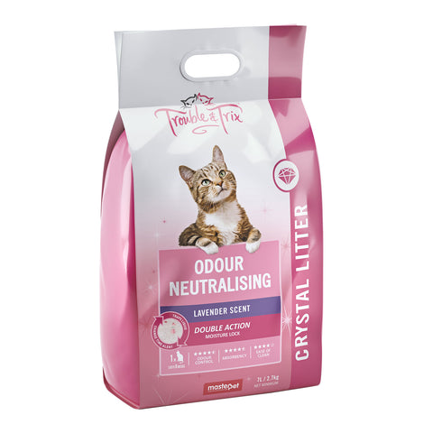 Trouble & Trix Odour Neutralising Lavender Scent Crystal Cat Litter