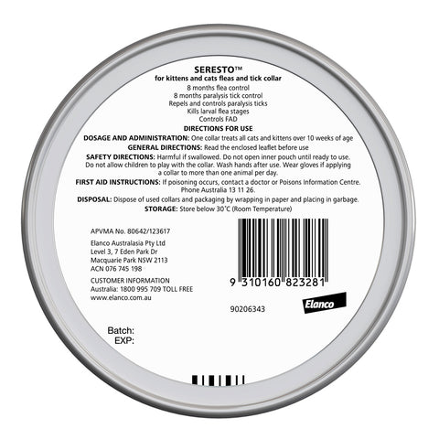 Seresto Flea & Tick Collar for Kittens and Cats