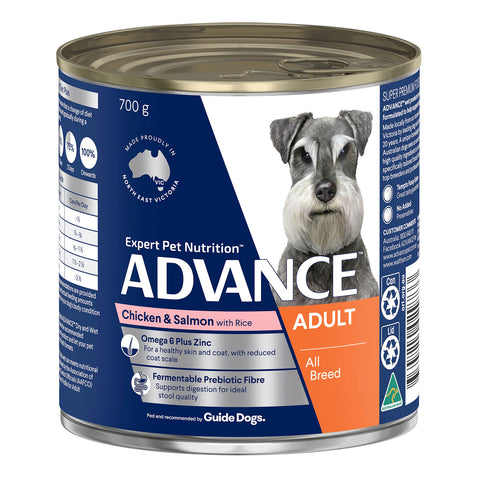 Advance Chicken & Salmon Adult Canned Wet Dog Food