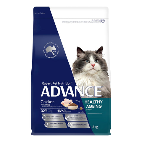 Advance Healthy Ageing 8+ Chicken & Rice Adult Dry Cat Food 2kg