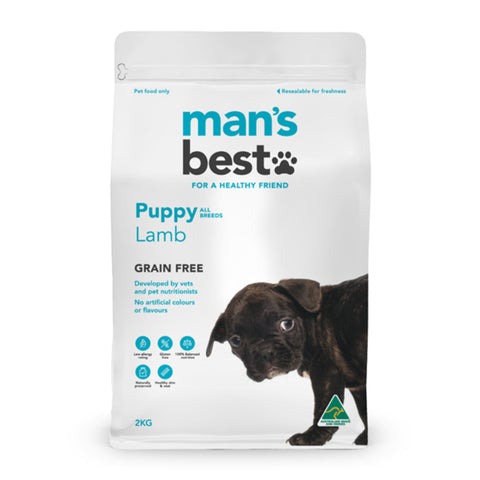 Man's Best Grain Free Lamb Puppy Dry Dog Food 2kg