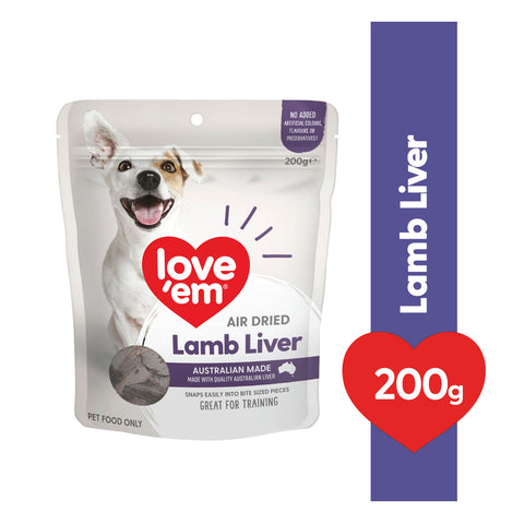 Love'em Lamb Liver Dog Treats 200g