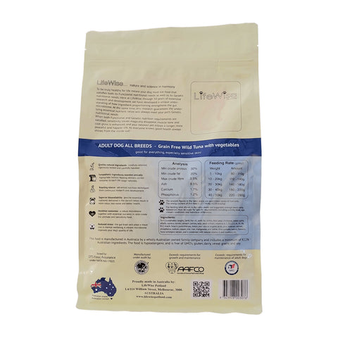 LifeWise Grain Free Tuna with Lamb & Veg Adult Dry Dog Food