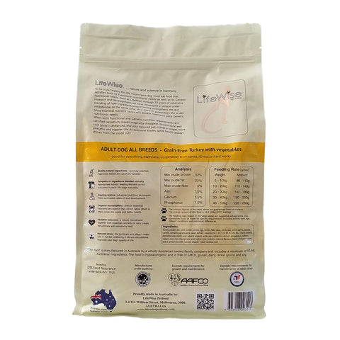 LifeWise Grain Free Turkey with Lamb & Veg Adult Dry Dog Food