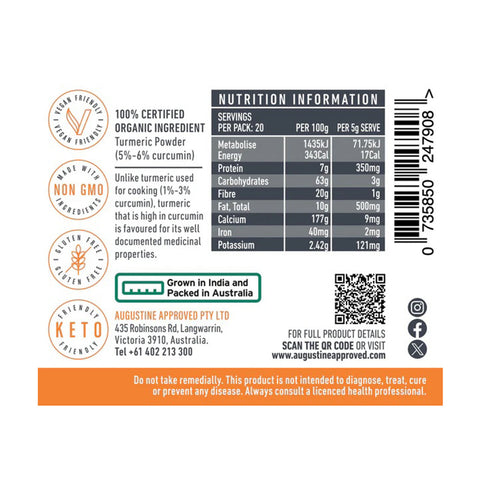 Augustine Approved Turmeric Powder 100g