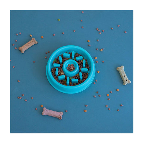 ZippyPaws Happy Bowl Donut Slow Feeder Bowl for Dogs