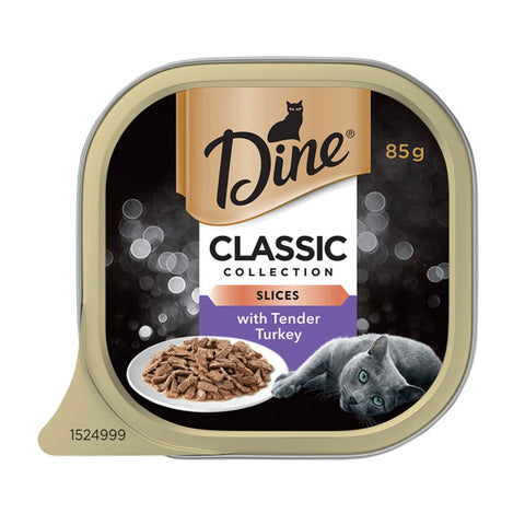 Dine Classic Collection Slices with Tender Turkey Wet Cat Food