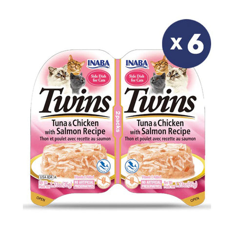 Inaba Twin Packs Tuna and Chicken with Salmon Recipe Wet Cat Food