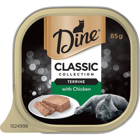 Dine Classic Collection Terrine with Chicken Wet Cat Food 7x 85g
