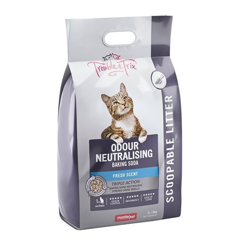 Trouble & Trix Odour Neutralising Baking Soda Clumping Cat Litter 7L/6kg