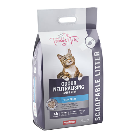 Trouble & Trix Odour Neutralising Baking Soda Clumping Cat Litter 7L/6kg