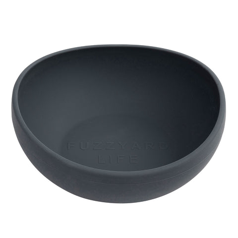 FuzzYard Life Slate Grey Silicone Bowl