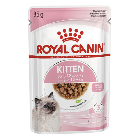 Royal Canin Kitten Gravy Wet Cat Food Pouches