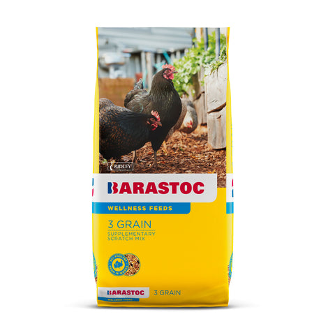 Barastoc 3 Grain Scratch Mix Chicken Feed 20kg