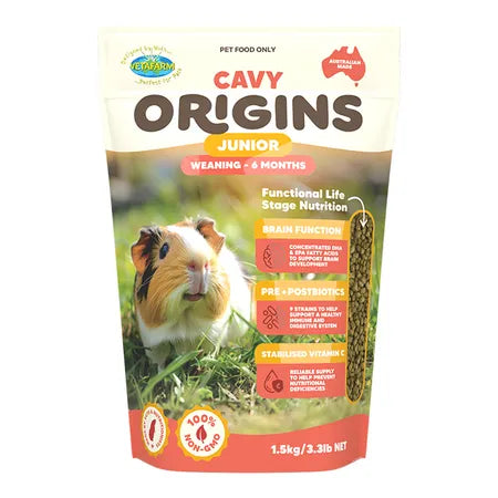 Vetafarm Cavy Origins Junior 1.5kg