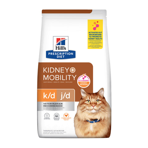Hill's Prescription Diet K/D Kidney + J/D Mobility Care Dry Cat Food 2.88kg