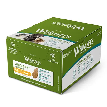 Whimzees Veggie Ears Bulk Box 18pk