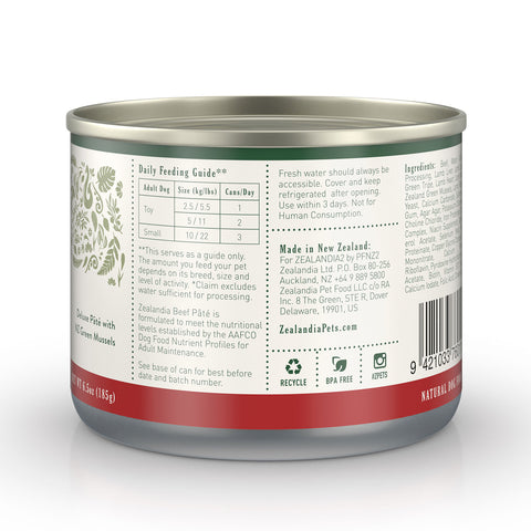 Zealandia Beef Pate Adult Wet Dog Food