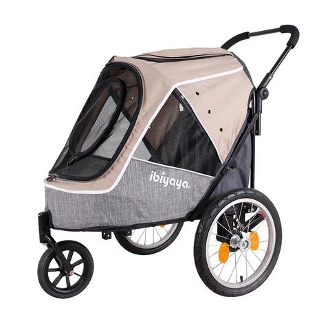 Ibiyaya Happy Pet 2.0 Jogger with Bike Attachment Latte