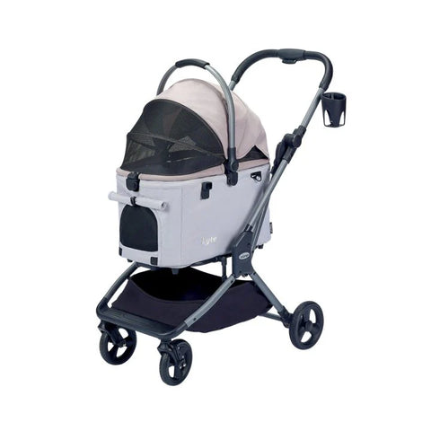 Ibiyaya Lyte 3-in-1 Detachable Pet Stroller Medium Apricot