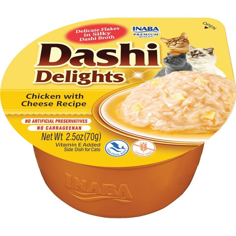 Inaba Churu Dashi Delights Chicken & Cheese Cat Treats 70g x 6