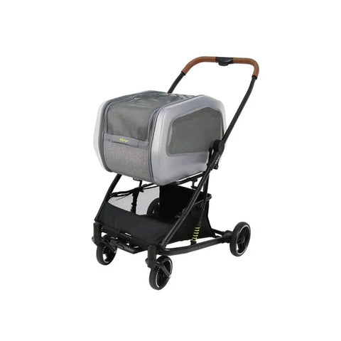 Ibiyaya Neorider Multi-Purpose Detachable Pet Stroller Silver Mist