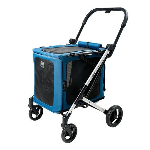 Ibiyaya BigBuddy Pet Stroller & Crate Combo Crystal Teal