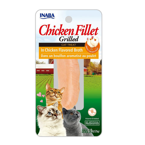 Inaba Grilled Chicken Fillet in Chicken Broth Cat Treats 15g x 6