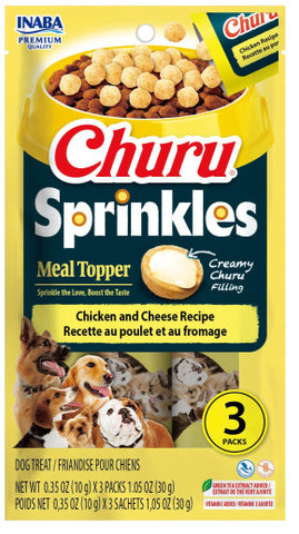 Inaba Churu Sprinkles Chicken & Cheese Dog Meal Topper 30g x 6