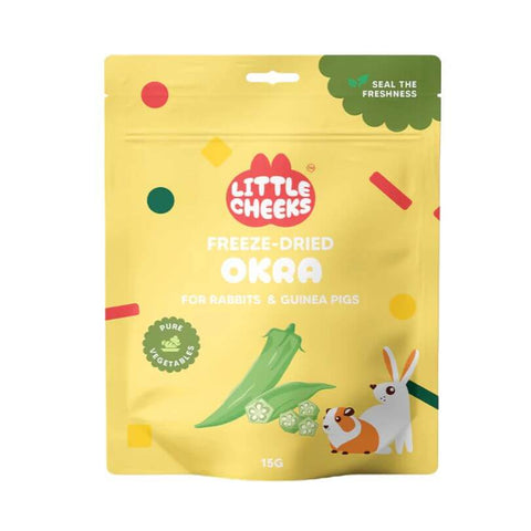 Little Cheeks Freeze Dried Okra Pet Treats 15g