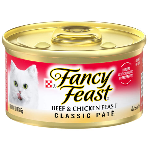 Fancy Feast Classic Pate Beef & Chicken Feast Adult Wet Cat Food