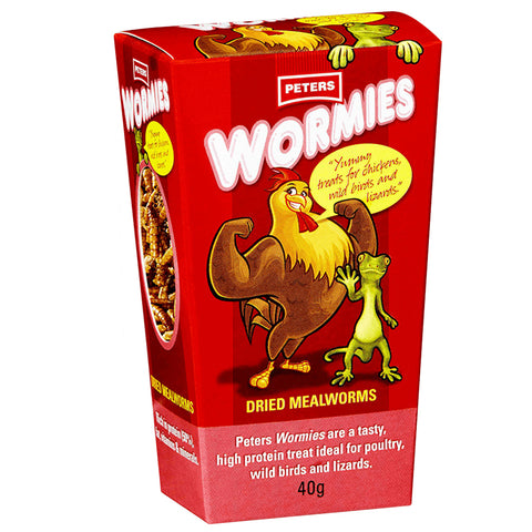 Peters Wormies Dried Mealworms 40g