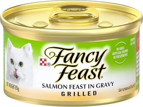 Fancy Feast Grilled Salmon Feast in Gravy Adult Wet Cat Food