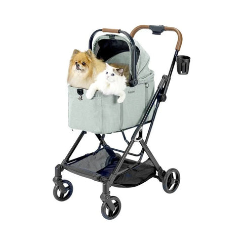 Ibiyaya Tinker Detachable Pet Stroller Small Sage Green