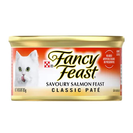 Fancy Feast Classic Pate Savoury Salmon Feast Adult Wet Cat Food