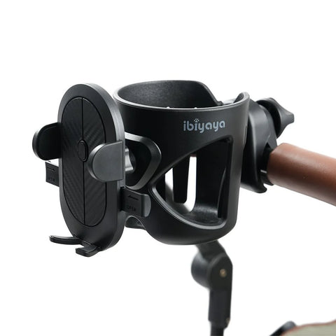 Ibiyaya 2-in-1 Cup-n-Phone Holder for Stroller