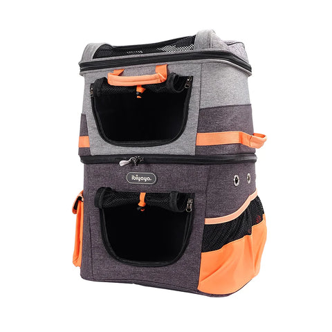 Ibiyaya Two-Tier Pet Backpack Carrier