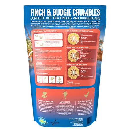 Vetafarm Finch & Budgie Crumbles 10kg