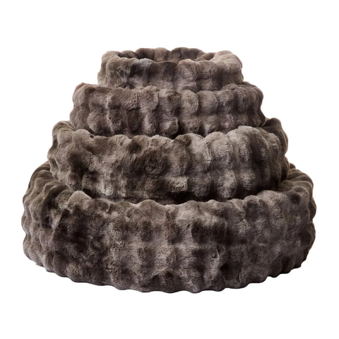 Snooza Luxe Bubble Fur Cuddler Pewter