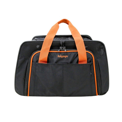 Ibiyaya JetPaw Exapandable Backpack Pet Carrier Obsidian / Orange
