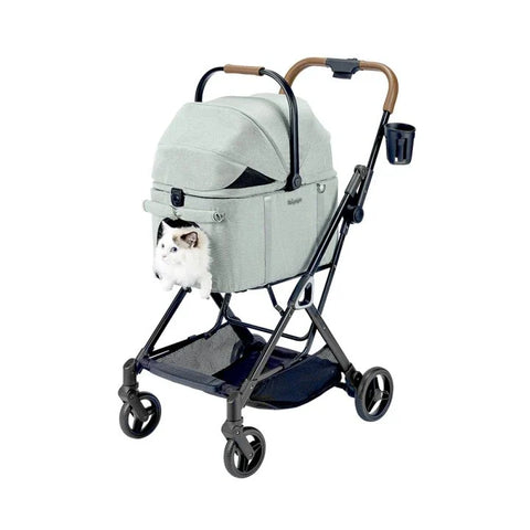 Ibiyaya Tinker Detachable Pet Stroller Small Sage Green