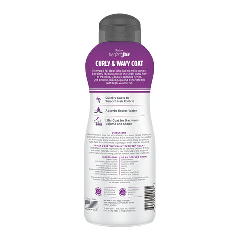 Tropiclean PerfectFur Curly & Wavy Coat Shampoo for Dogs 473ml