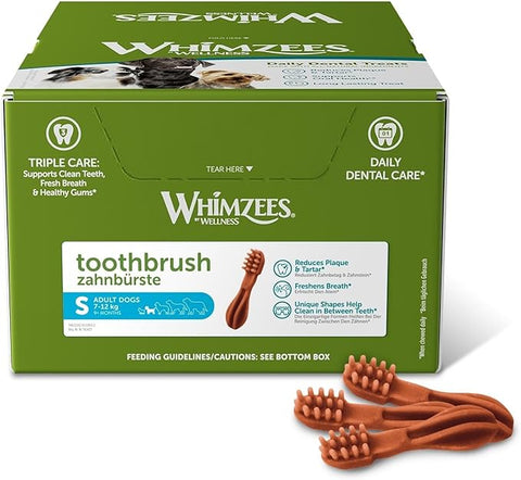 Whimzees Toothbrush Bulk Box Dental Dog Treats Small 150pk