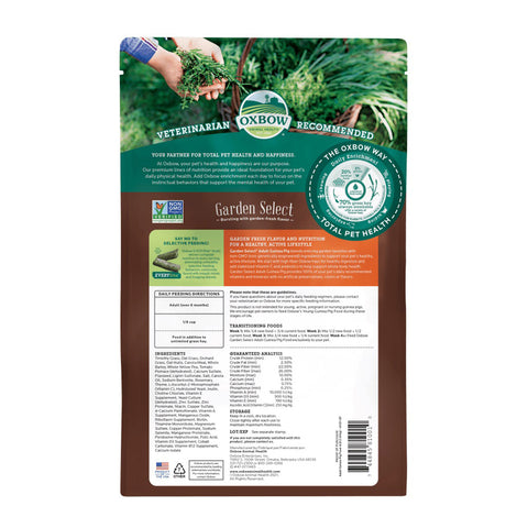 Oxbow Garden Select Adult Guinea Pig Food 1.18kg