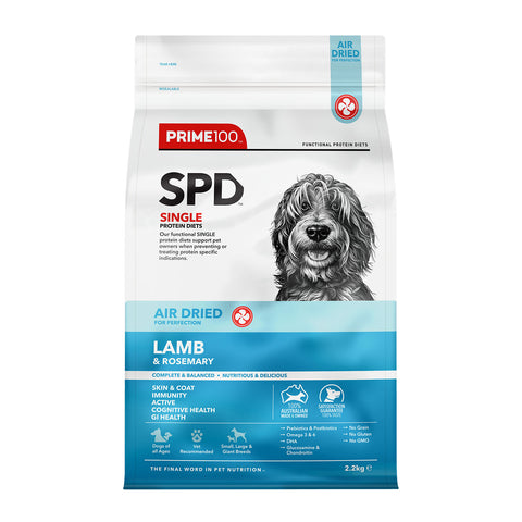 Prime100 SPD Air Dried Lamb & Rosemary Adult Dry Dog Food